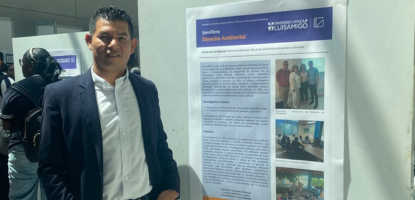 Estudiante de Derecho presenta investigación ambiental